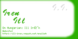 iren ill business card